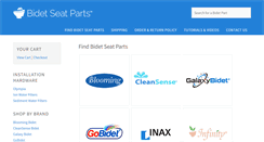 Desktop Screenshot of bidetseatparts.com