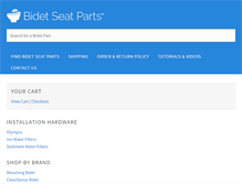 Tablet Screenshot of bidetseatparts.com